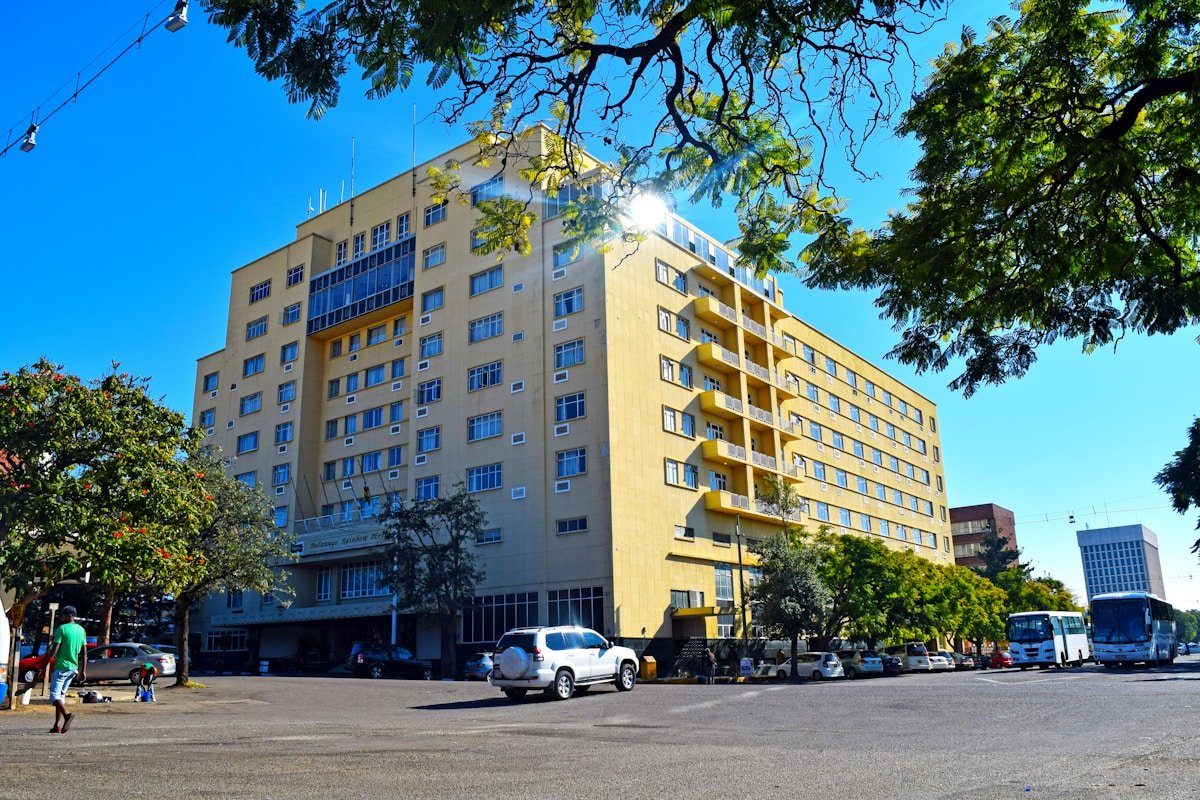 Historic commercial building in central Bulawayo, Zimbabwe's second city