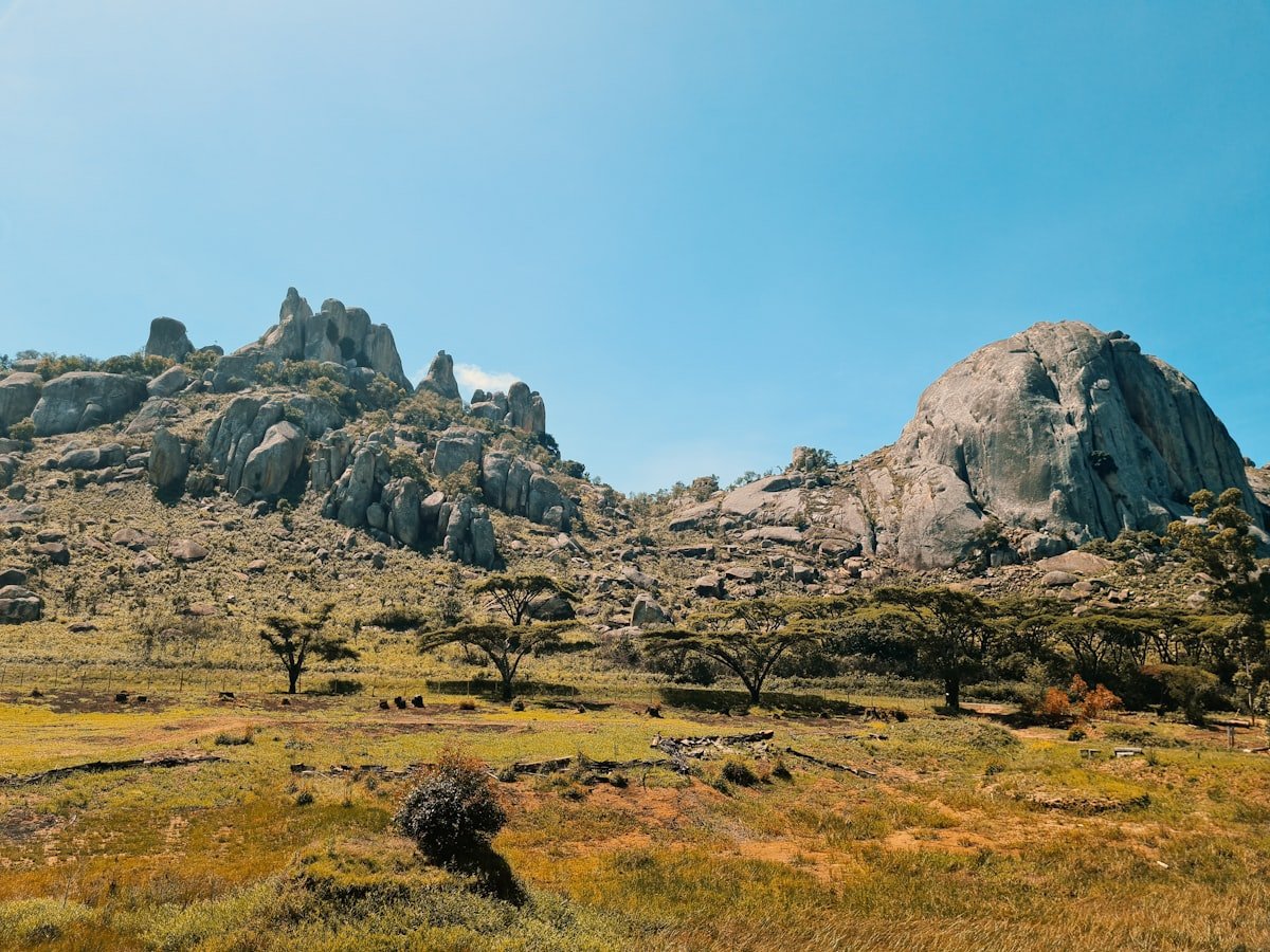 Granite kopjes and acacia woodland in the Matobo Hills, Zimbabwe